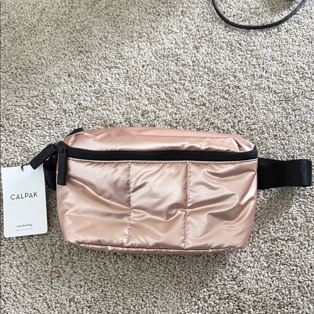 Calpak Luka Belt Bag in Rose Gold